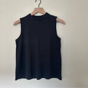 NWOT EILEEN FISHER Ribbed Mock Neck Sleeveless Top